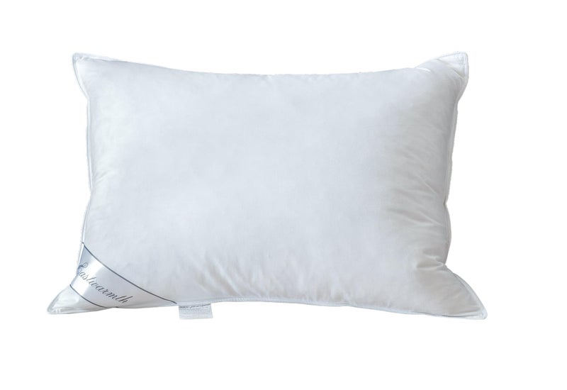 Eastwarmth Goose Down Feather Hotel Collection Bed Pillow for Sleeping,100% Cotton Cover,Medium Firm,Soft Support Standard Size(20X26IN) 1 Pack - Image 1